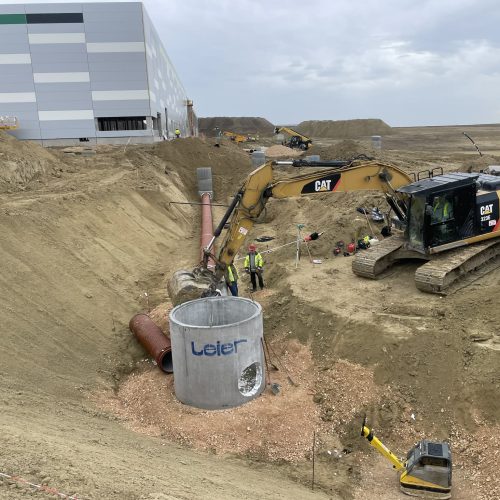 Páty Hello Parks PT5 közmű építés Páty Hello Parks PT5 közmű építés